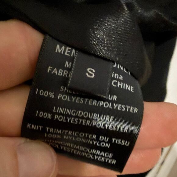 Y2K Members Only old school black jacket cropped sz S old school winter zip up - Picture 7 of 15